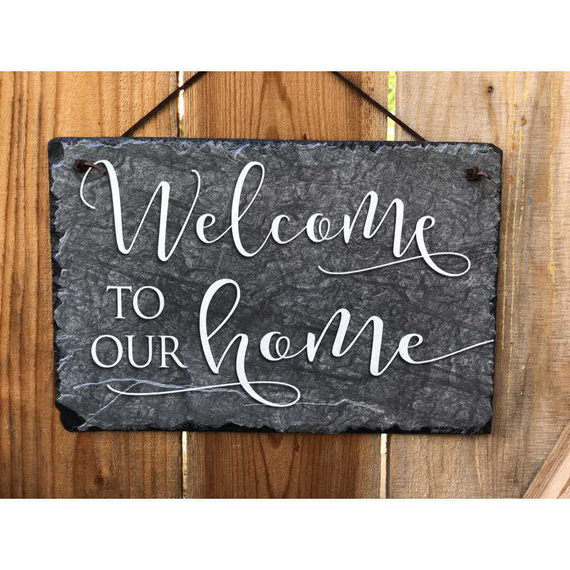 Bienvenue dans notre décoration murale Home, 2 trous pour suspension, H 10 po x l 16 po