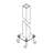 71" H 2.5" Square Post-70167402-96124973
