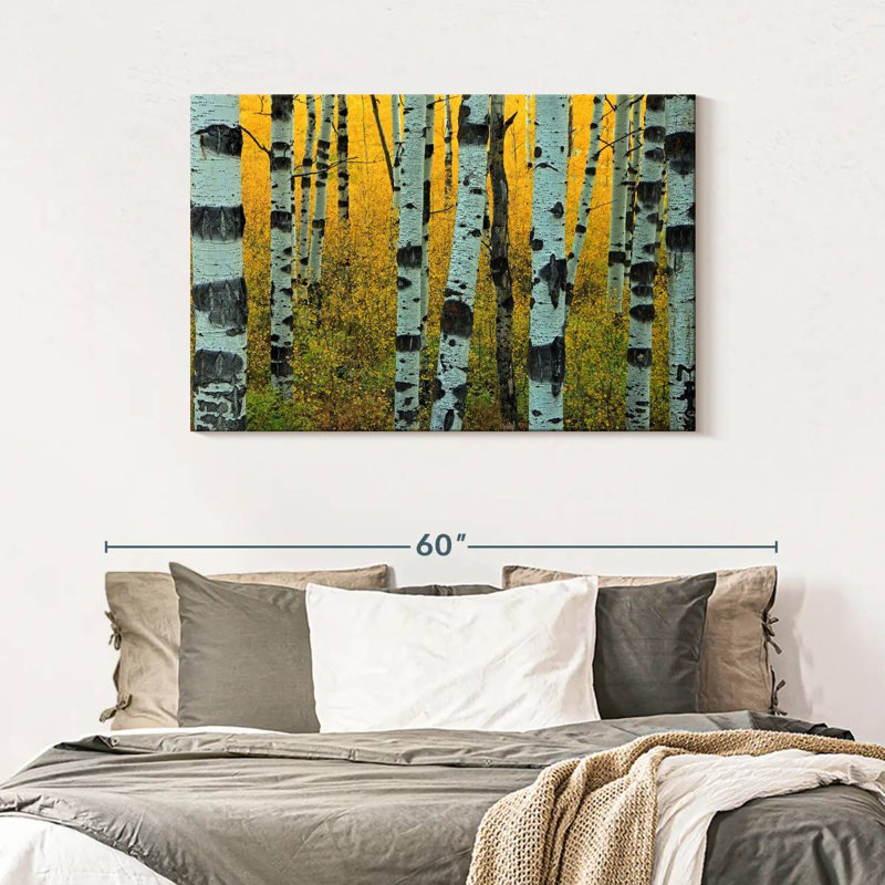 Harnek Abstract Aspen Tree, 30" H x 45" W