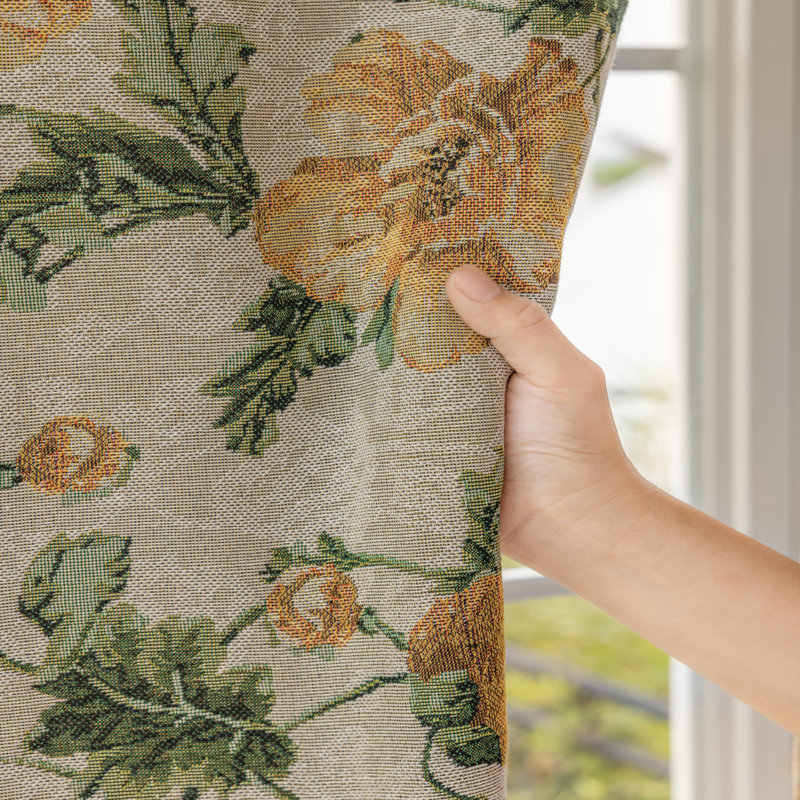 Polyester Small Short Curtains 2 Panels, 30" W x 24" L