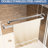 78" High 60" Wide Double Sliding Soft - Close  Shower Screen, 3/8" (10Mm) With Film, Stainless Steel Components, Waterproof Design, Smooth Operation Door, Shatter-120323130