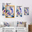 «Blue and Gold Splash Paint III», peinture sur toile-1091868449-1091868450