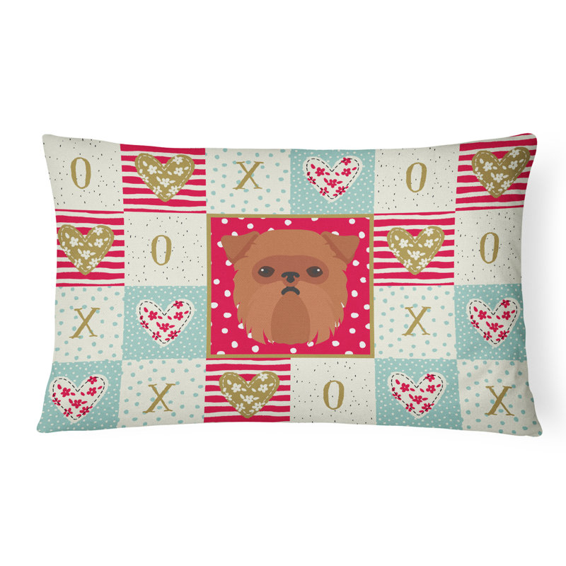  Coussin lombaire intérieur / extérieur Brussels Griffon Love