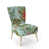 Floral Tropical Green Polyester Blend selected