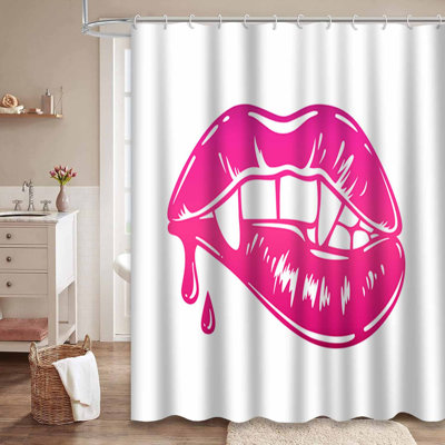 Rideau de douche Vampire Mouth Drops