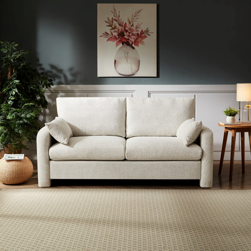 2 Seater Sofa, Beige, 2