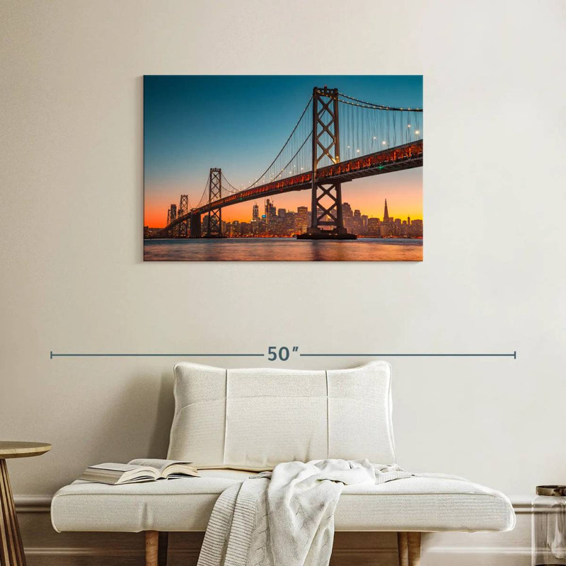 Lilie SF, pont d'Oakland Bay, H 24 po x l 36 po