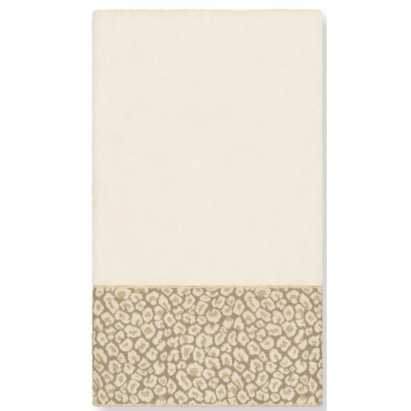Serviette de bain Spots, Crème