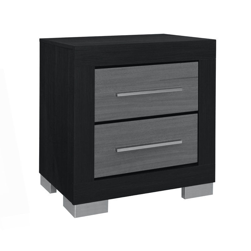 Modern Two-Toned Nightstand With Spacious Drawers