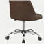 Chaise de bureau réglable brune et chromée