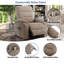 Grand fauteuil inclinable de massage avec 2 porte-gobelets Betzaida-1972953588