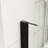 60 In. W X 72 In. H Sliding Walk-In Shower Door In Matt Black
