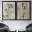«Sumi-e Silhouette I», ensemble de 2 reproductions d'art-1917085882-1917085880-1980170828