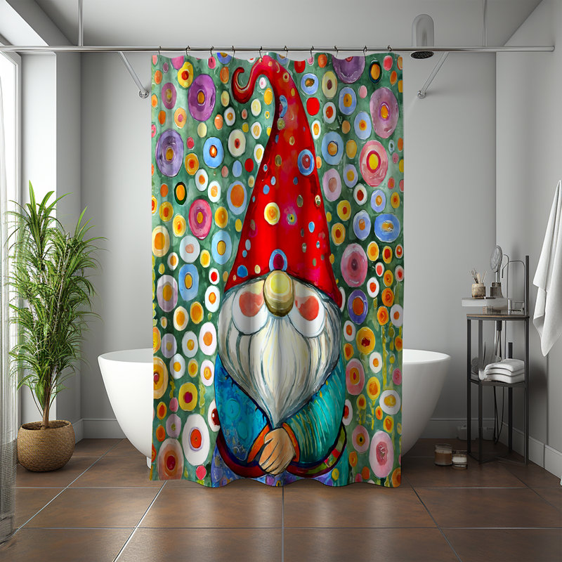 Johnavin Geometric Shower Curtain, 83" H x 70" W