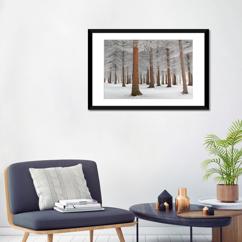 Blanc, reproduction de photo sur toile tendue, H 24 po x l 32 po x P 1 po, Papier d'art encadré noir, Blanc