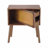 Rotating Hidden Compartment Nightstands, Mid-Century Retro Modern Concealment Furniture, Rattan Bed Side Table (Nightstand Compatible), Compartment End Table With Wood Legs, Bedside Table