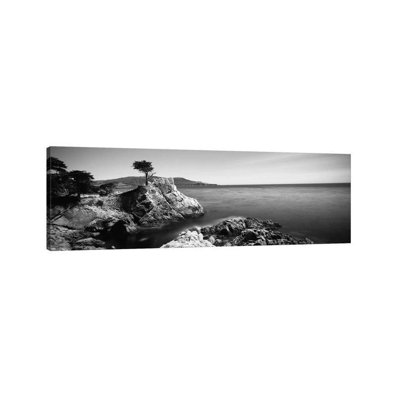 The Lone Cypress, 17-Mile Drive, California, USA by Panoramic Images - Wrapped Canvas Panoramic Print