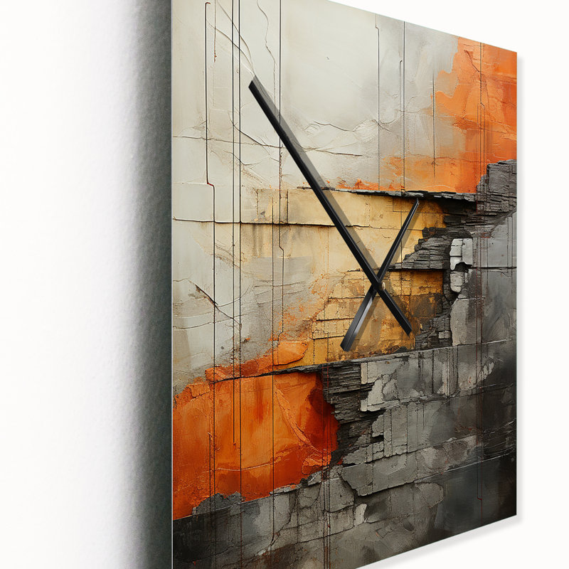 Horloge murale Minimalisme Dam Reservoir III - Cityscapes, H 28 po x l 12 po x P 1 po