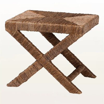 Jaelyn Modern Handwoven Wicker Accent Stool