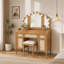 Vanity with Mirror and Seat