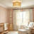 1 - Light Rattan Semi - Flush Mount Ceiling Light