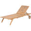 Wooler 195cm Long Reclining Acacia Single Chaise