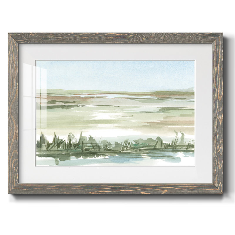 Peaceful Lowland II, Gris, H 14 po x l 20 po x P 1,5 po