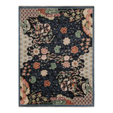 Art Deco Hand Knotted Wool Floral Area Rug