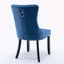 Chaise d'appoint en velours capitonné l 25,5 po Fukuichi-1046366827