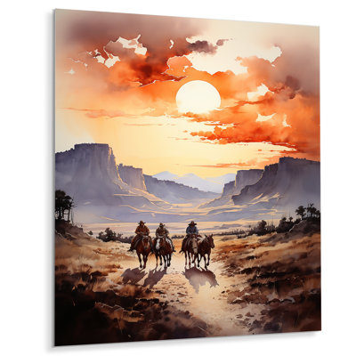 " Cowboy Chasing The Sunset III "