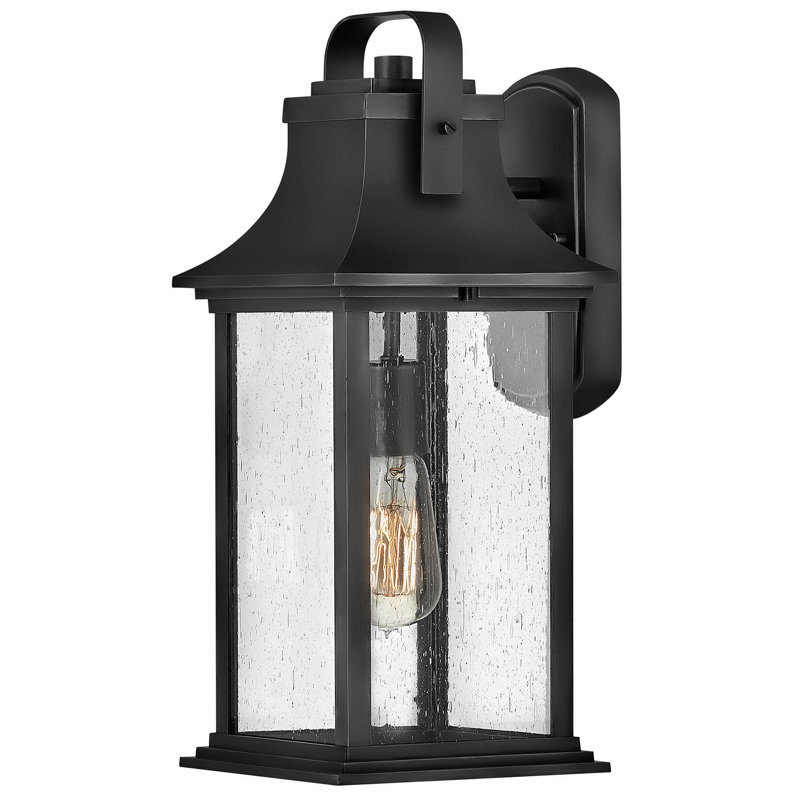 Grant Outdoor Wall Lantern, 19" H x 8.5" W x 9.5" D, Bronze