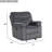 Comfy CEE44AFE438F4FD4A30DAABA36016558 Recliner Gray