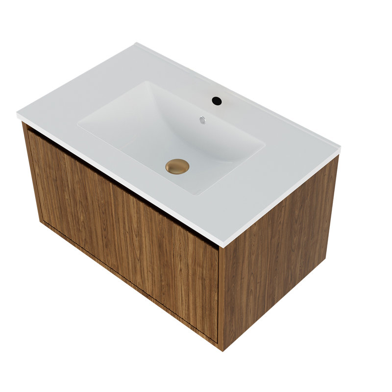 Meuble-lavabo de salle de bain 30 po avec lavabo en céramique