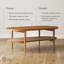 Table basse reposant sur quatre pieds en bois massif avec rangement-1282462780
