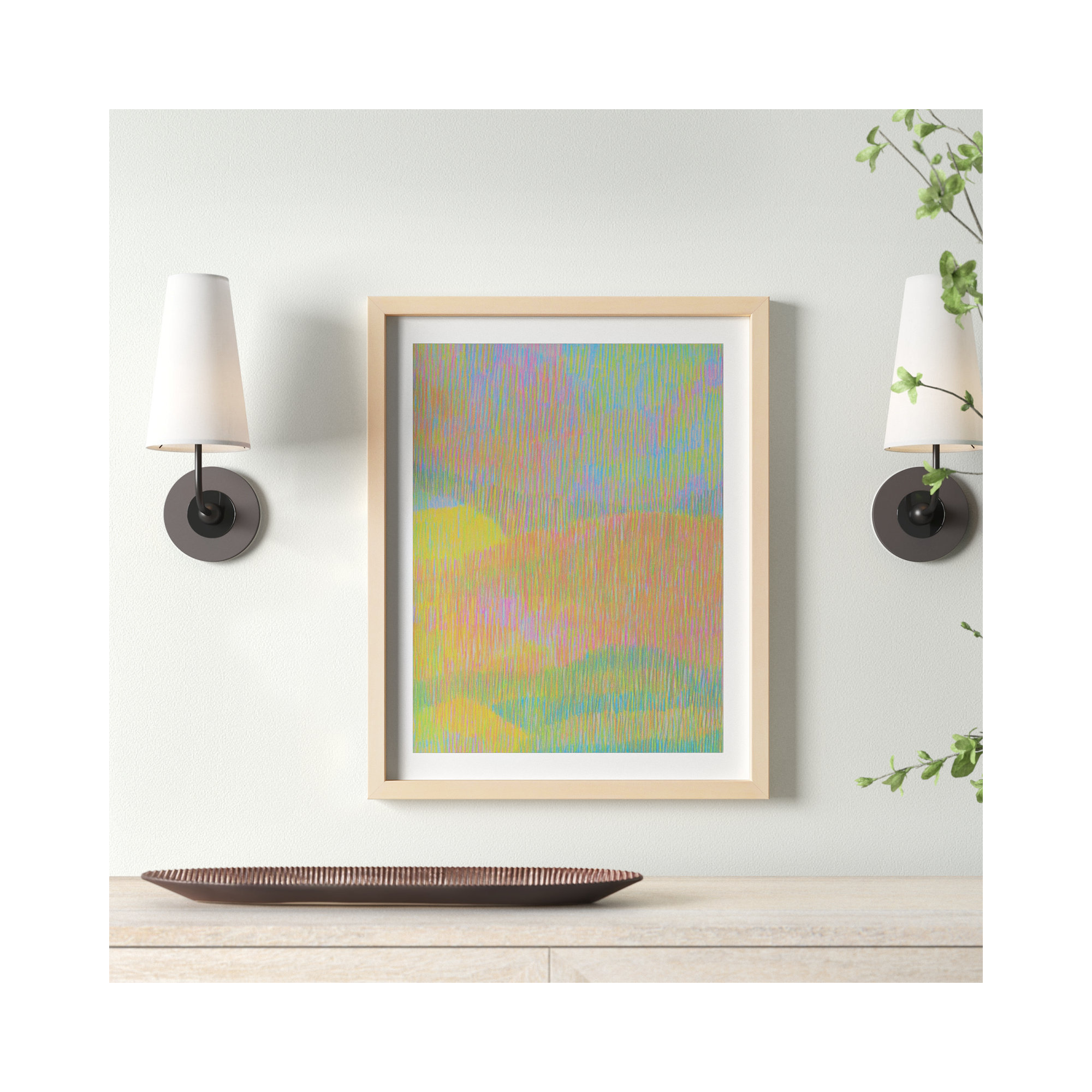 Summerhill by Jacques Pilon, Brown, 25" H x 20" W x 1.25" D