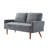 Velvet Loveseat Sofa-1876223592