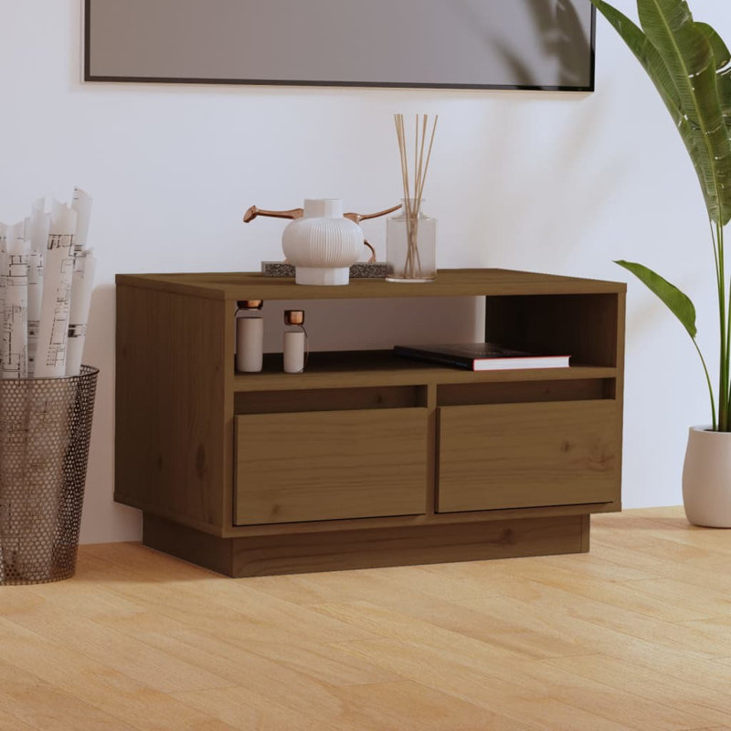 Giolanda Unfinished TV Stand, Honey Brown