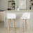 Terrance Fixed-Height Bar & Counter Stools With Bent Wood Legs & Round Footrest-109972581-109972584