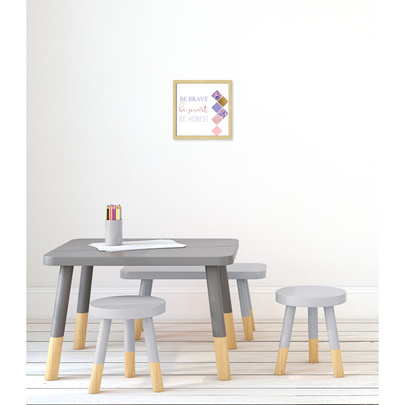 Soyez solide 2, H 13 po x l 13 po x P 1,19 po, Cadre boîte champagne clair
