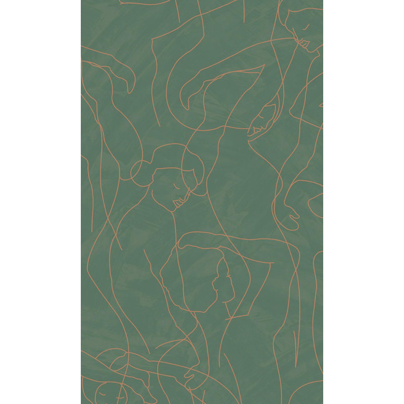 Rouleau abstrait Teviston, Vert