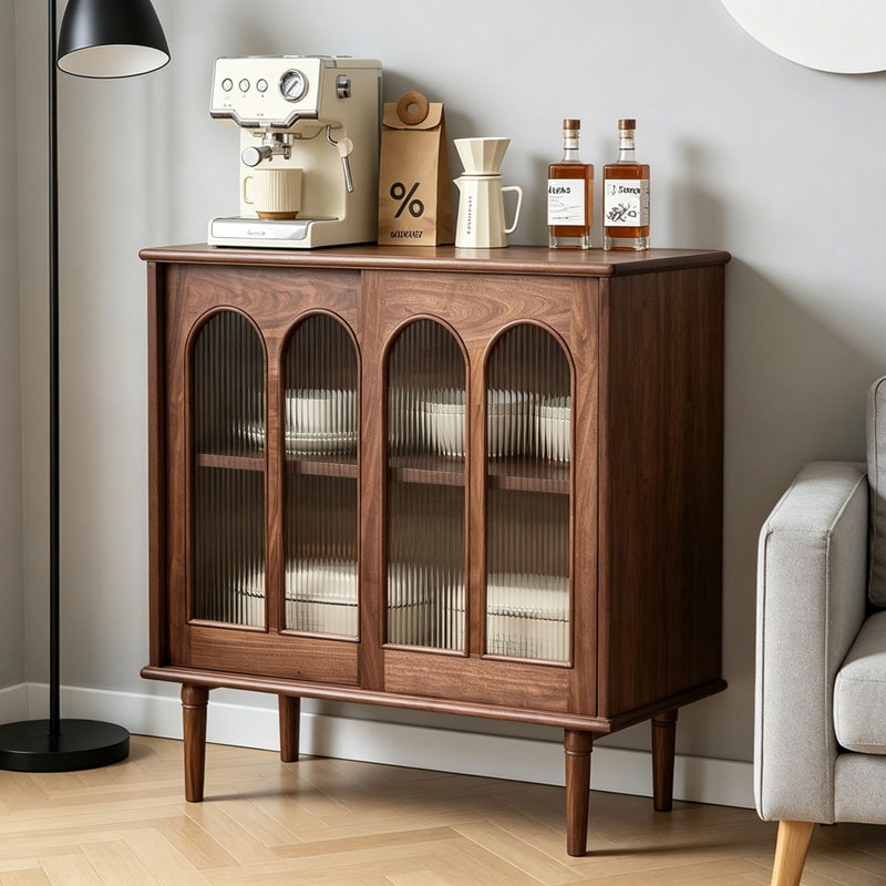 Commode de rangement rétro de style français, H 35,43 po x l 35,43 po x P 15,74 po