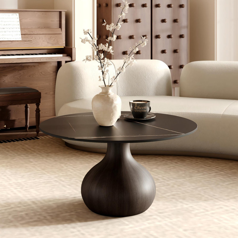 Table basse Gorman, 18.23" H x 39.37" L x 39.37" W, Luxe Black