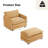 Redenius 42" Upholstered Corduroy Armchair with Ottoman-91901461