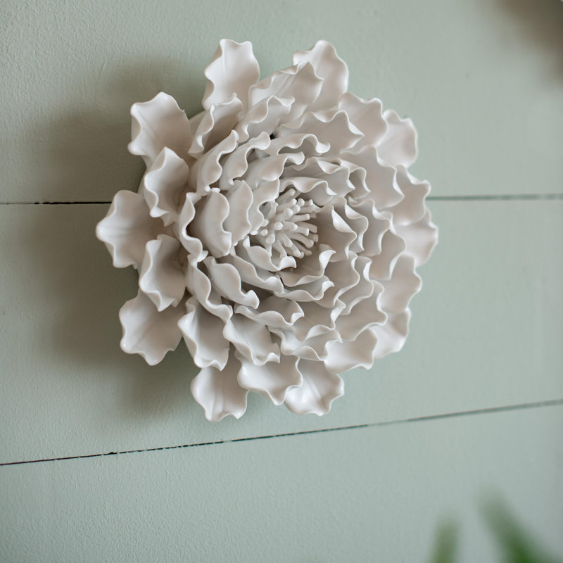 Handmade Flower Wall Decor, 3" H x 9.30" W x 9.30" D