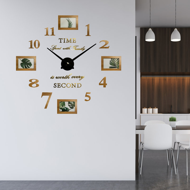Family Photo Silent Wall Clock - 10cm
