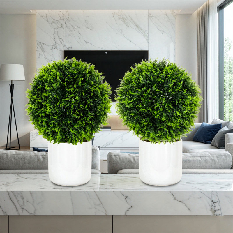 45 cm H Faux Topiary Plant