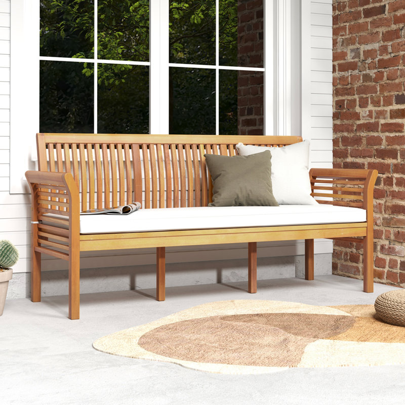 Solid Wood Outdoor Bench
