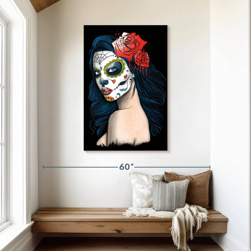Leisha La Calavera Catrina, 45" H x 30" W
