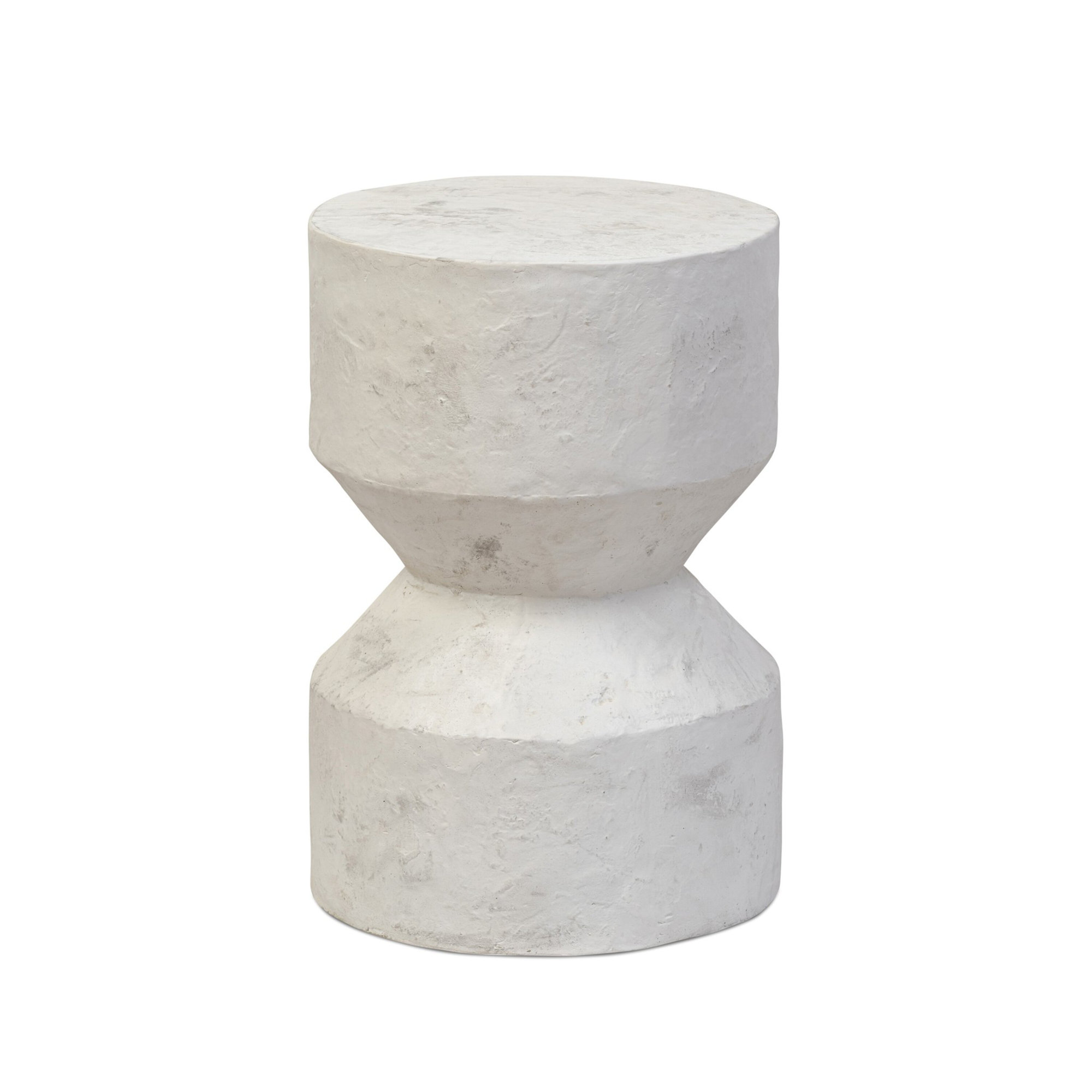 Roelf End Table-Sand Striae, Textured Lunar