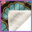 Couvertures à motif de coquillages festonnés-129725932